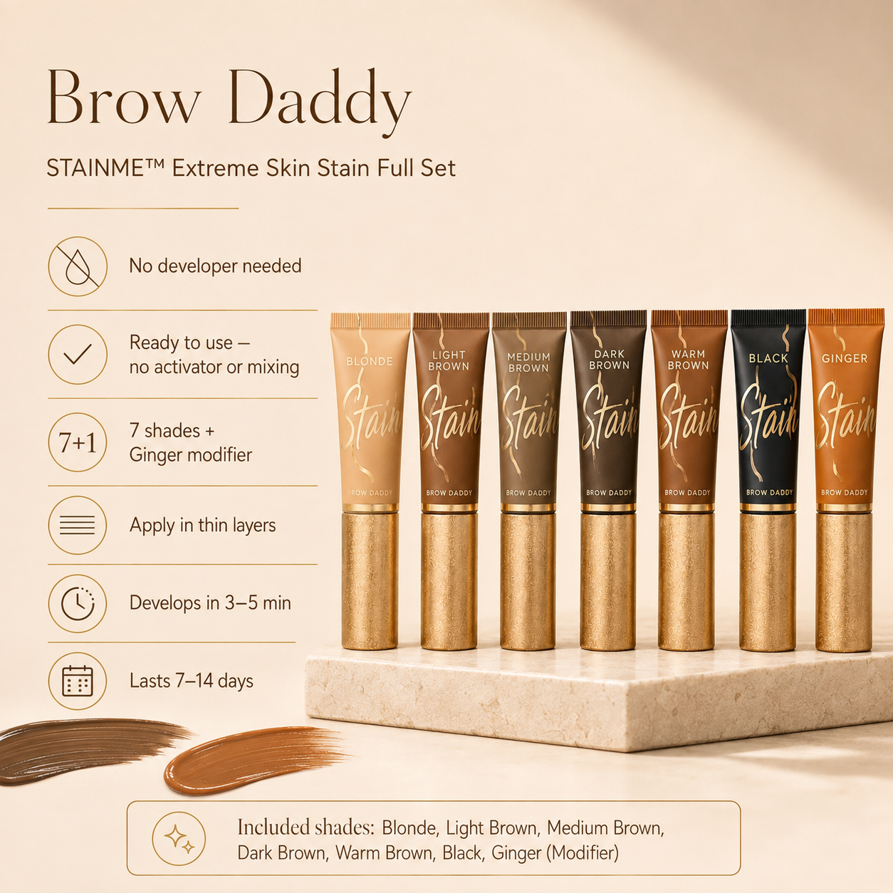 Brow Daddy STAINME™ – Extreme Skin Stain (FULL SET)