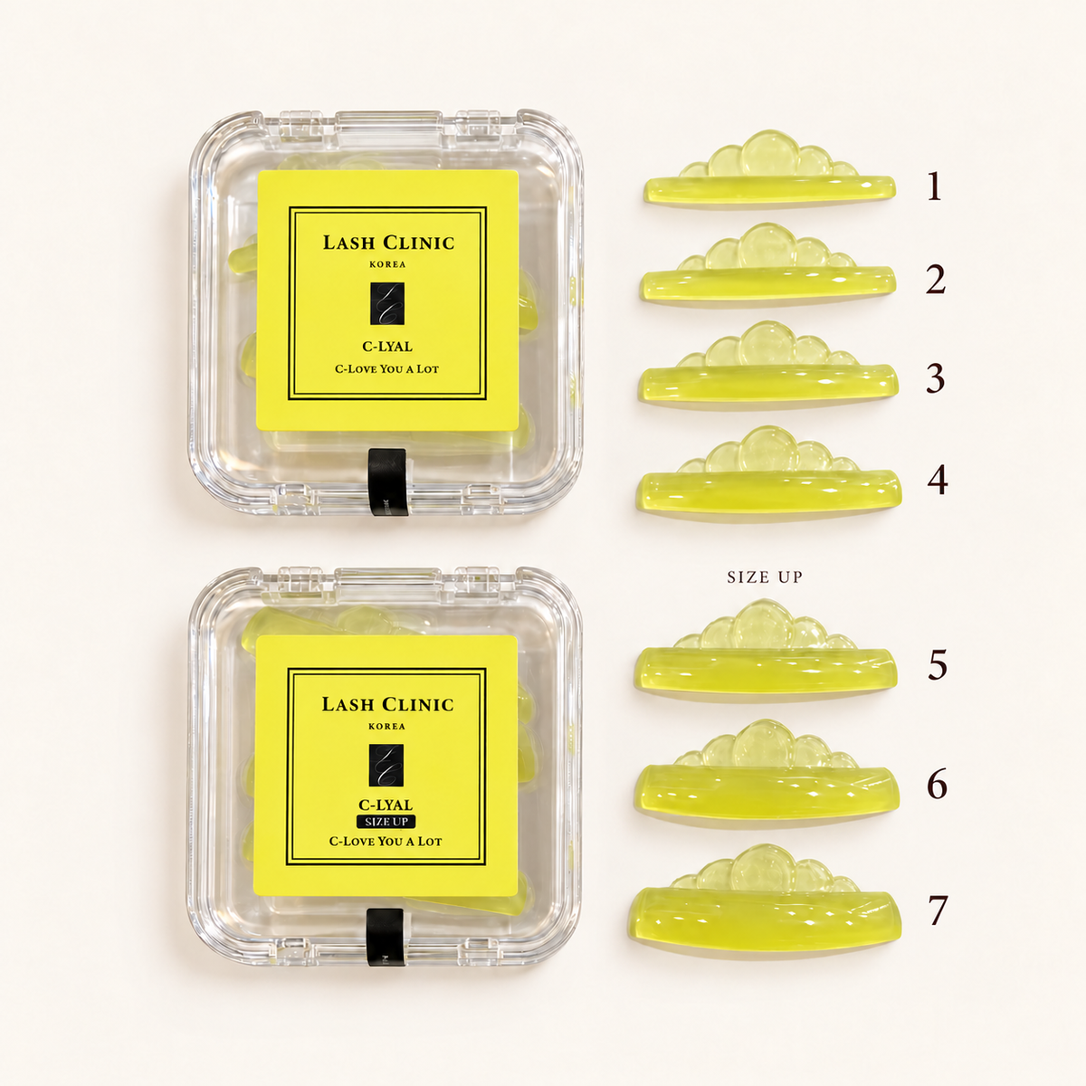 Lash Clinic C-Lyal Shields Set (Sizes 1-7)