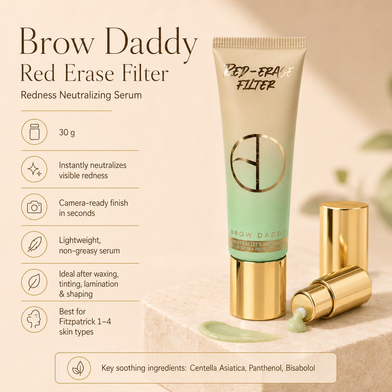 Brow Daddy Red Erase Filter – Redness Neutralizing Serum
