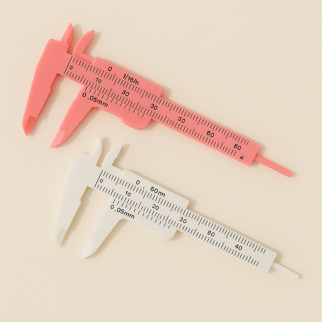 Mini Plastic Eyebrow Caliper - standoutbeautyshop