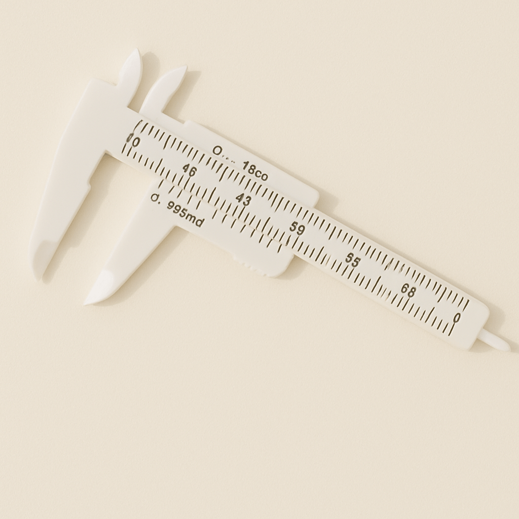 Mini Plastic Eyebrow Caliper - standoutbeautyshop
