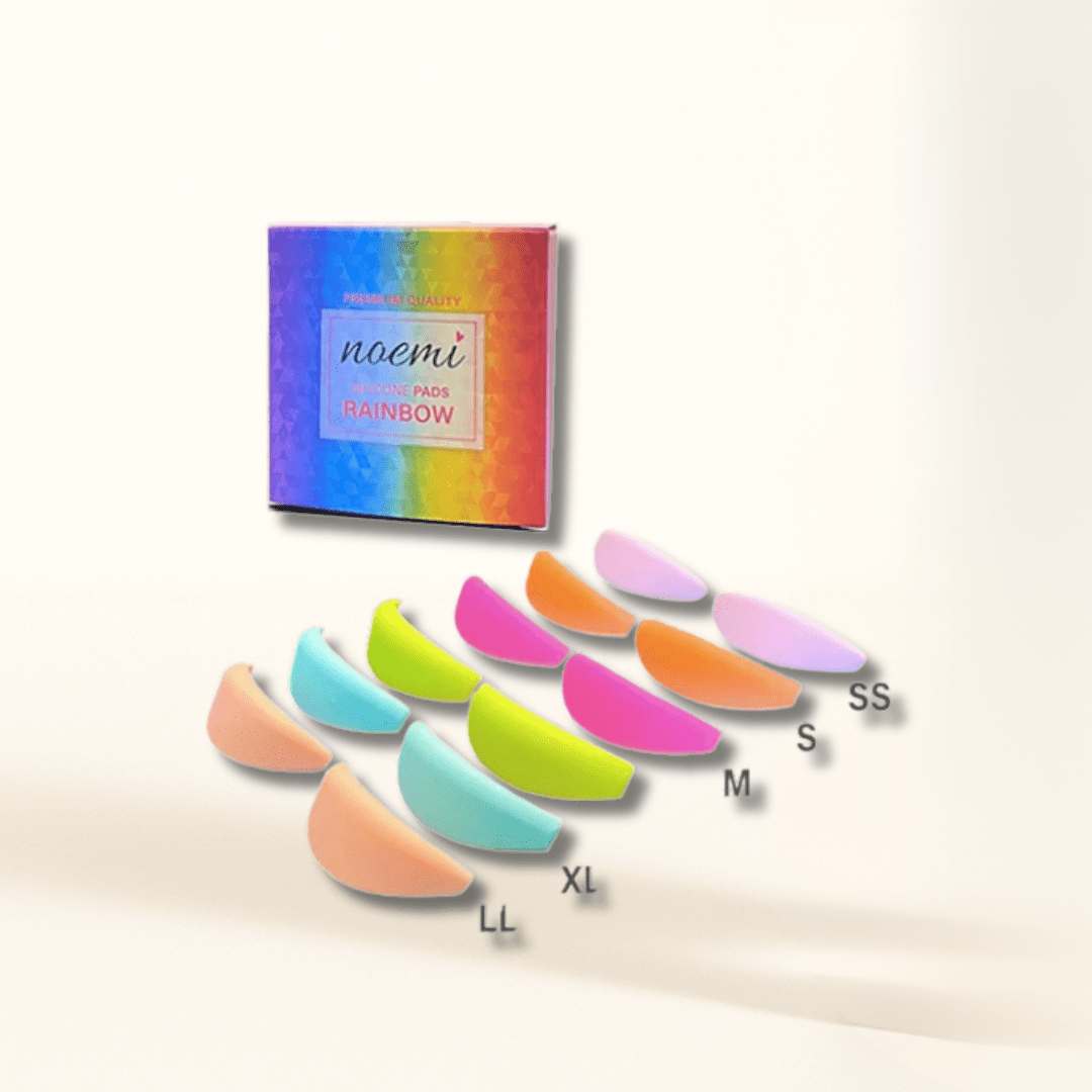 Noemi Silicone Pads Rainbow (Mix 6 Pairs) - standoutbeautyshop