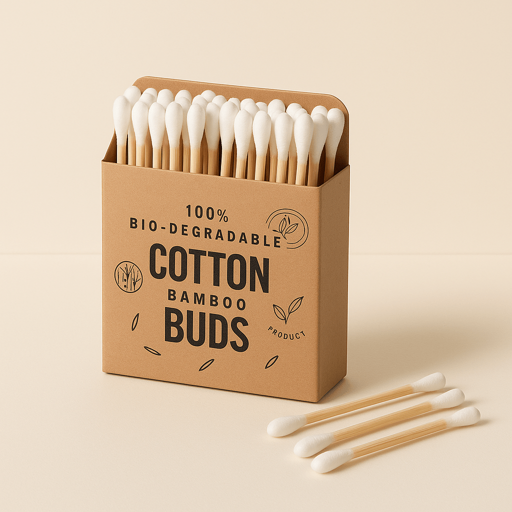 Organic Cotton Bamboo Swabs - standoutbeautyshop