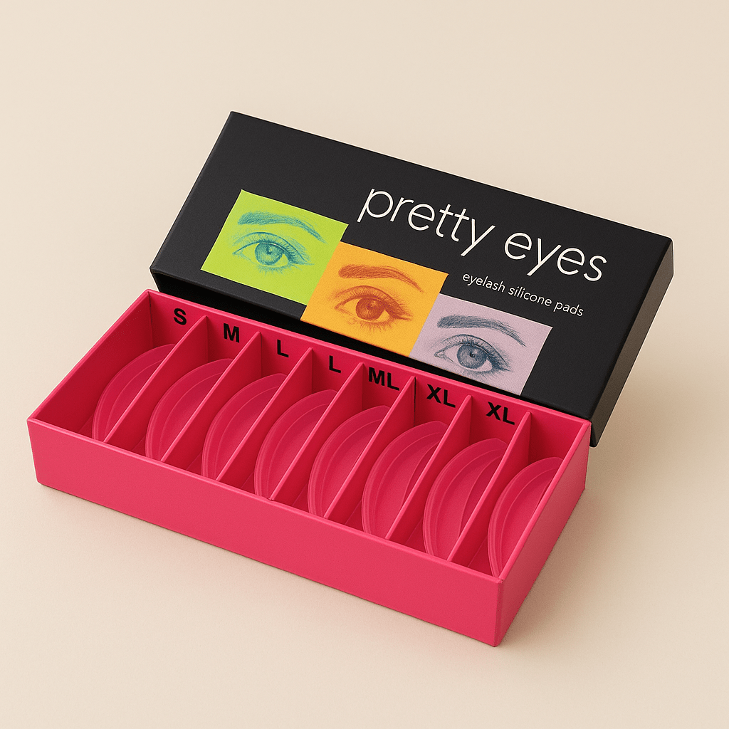 Pretty Eyes Lash Lift Shields (Pink) 8 Pack - standoutbeautyshop